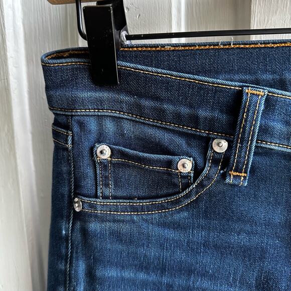 Rag & Bone Skinny Stretch Denim Jeans in Bedford Wash - Picture 4 of 10